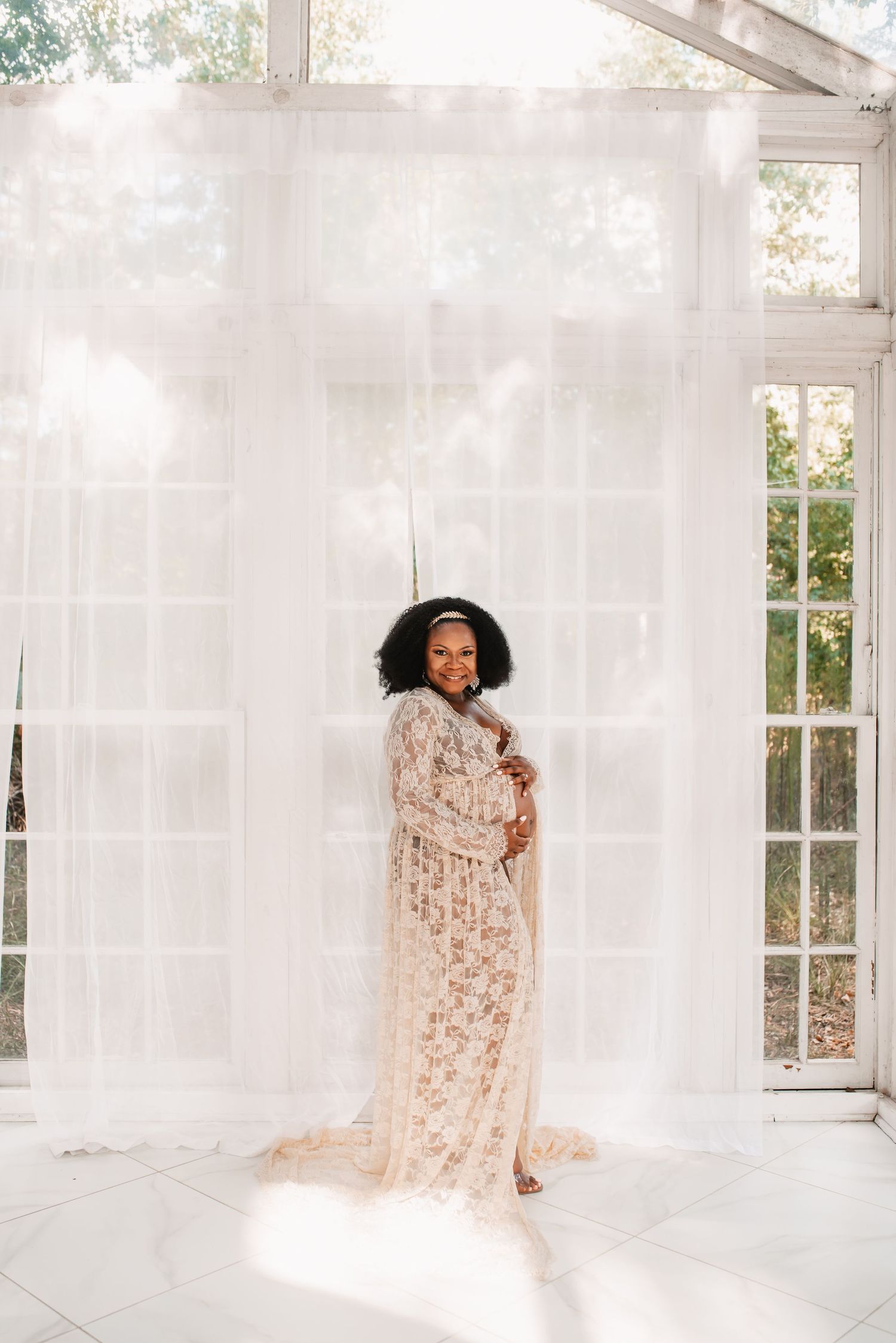 Houston maternity session at the Oak Atelier