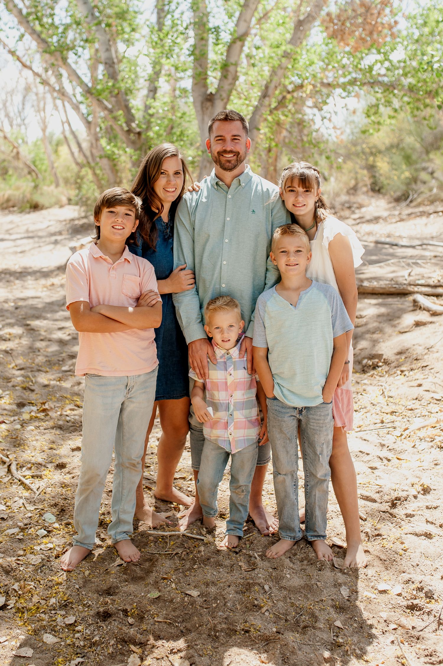family photographer morning session in queen creek wash