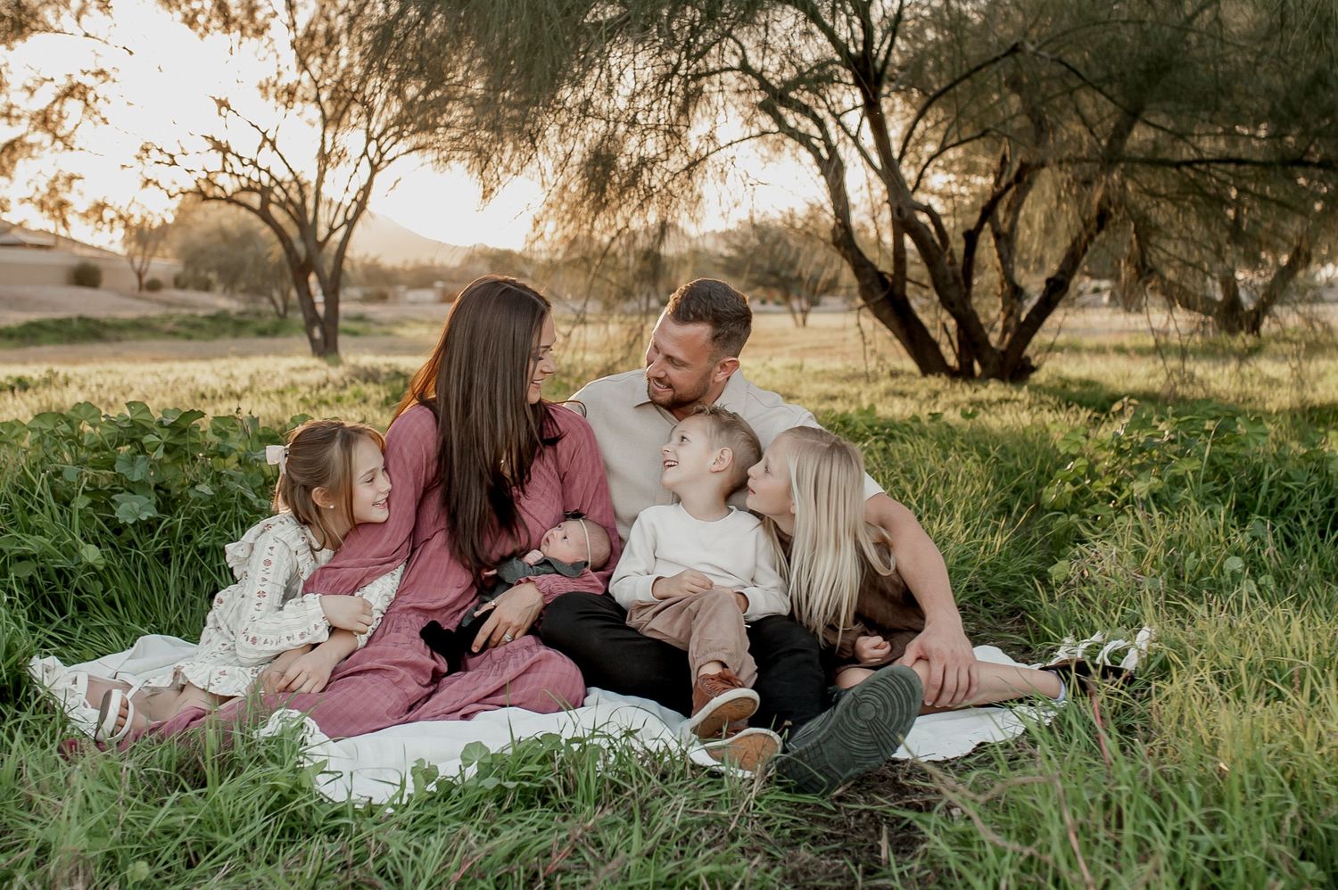 Queen Creek lifestyle newborn outdoor session