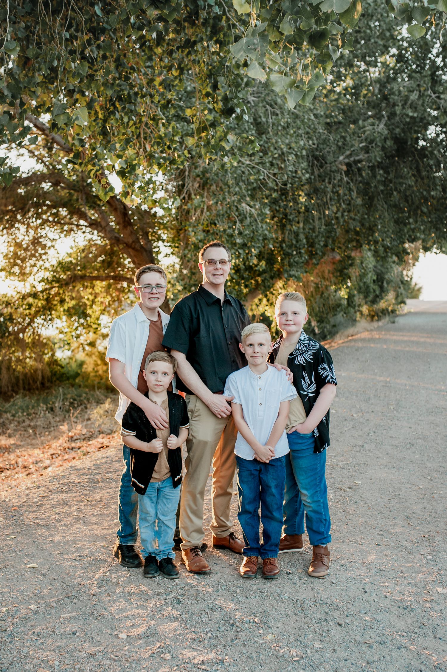 Chandler arizona family photographer at golden hour