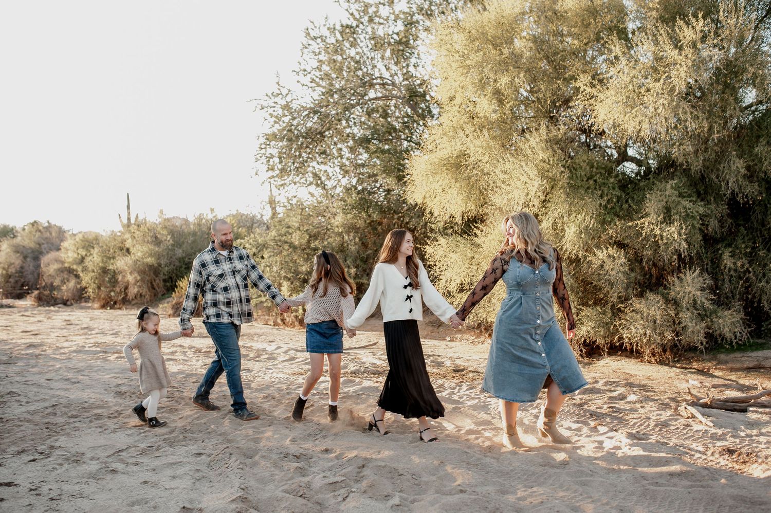 East Valley family photographer candid outdoor session