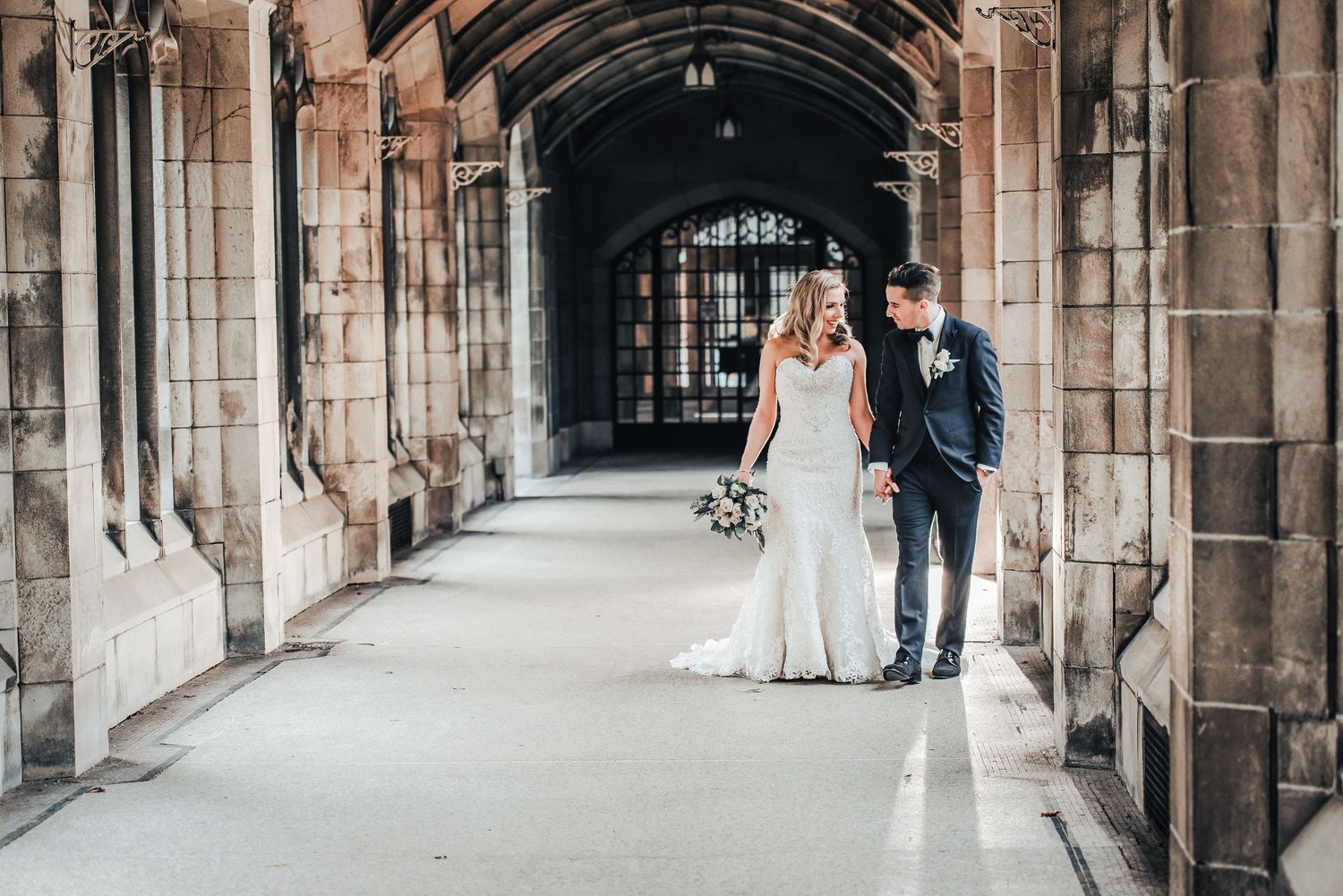 Beautiful Knox College wedding and couple photos.