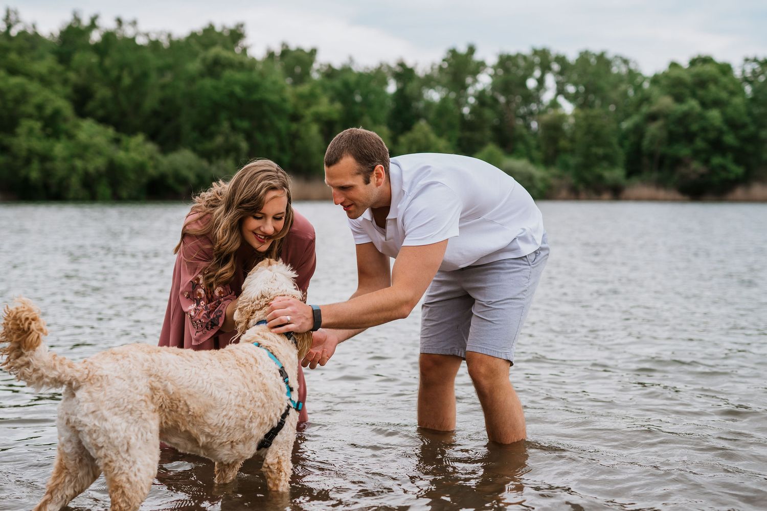 Family mini session photos at spring mill pond in Brighton, Michigan