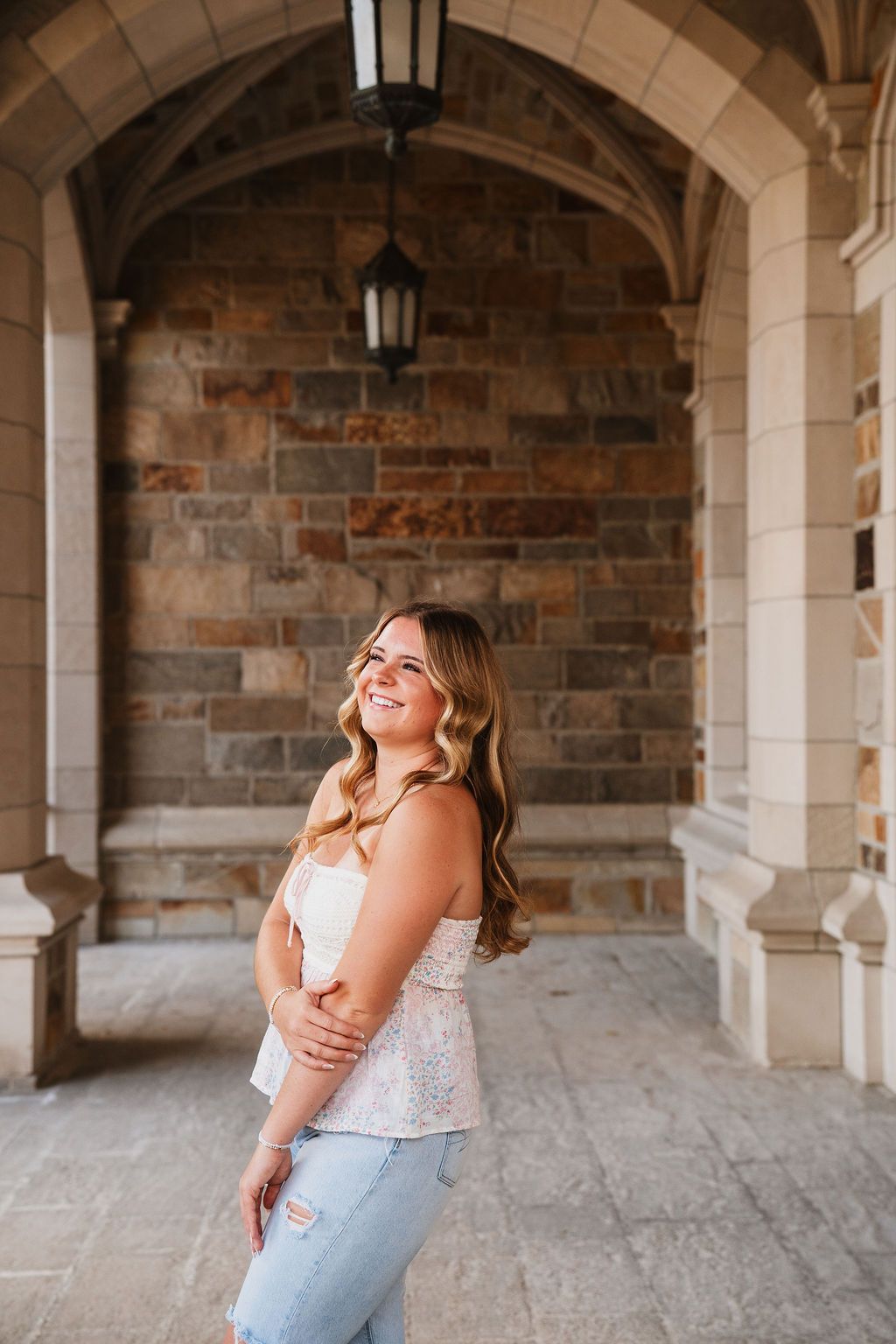 Law Quad Senior Photos in Ann Arbor, summer senior session inspiration