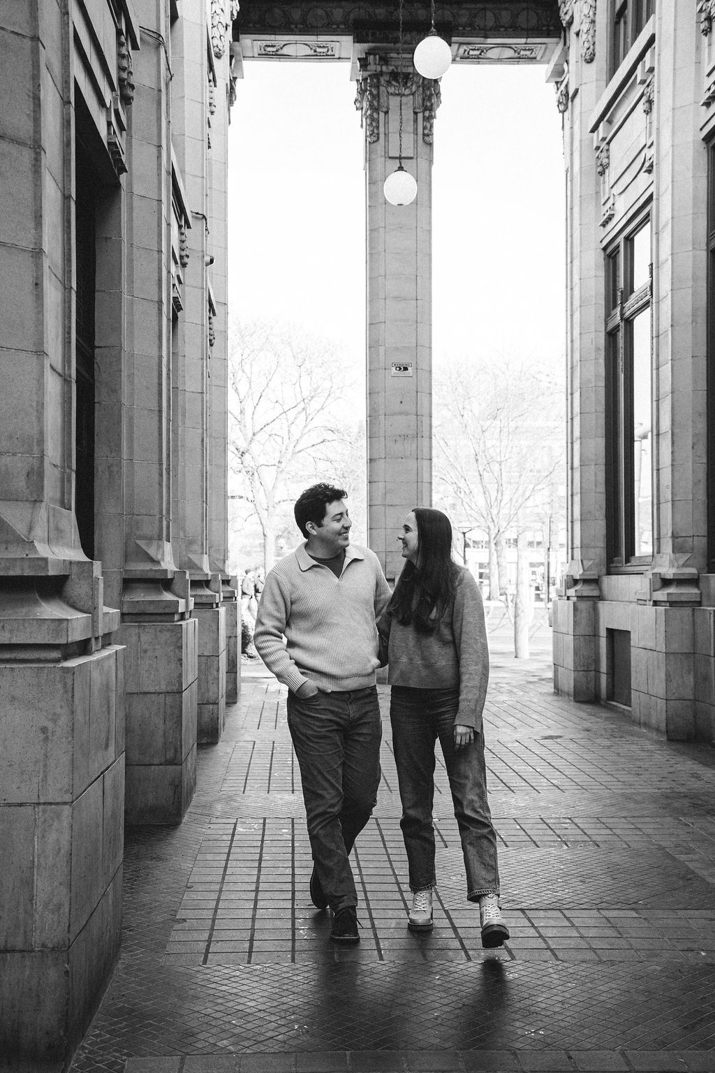 Law Quad Couples Photos, Valentines Mini sessions, Ann Arbor, Michigan. Editorial style engagement photos