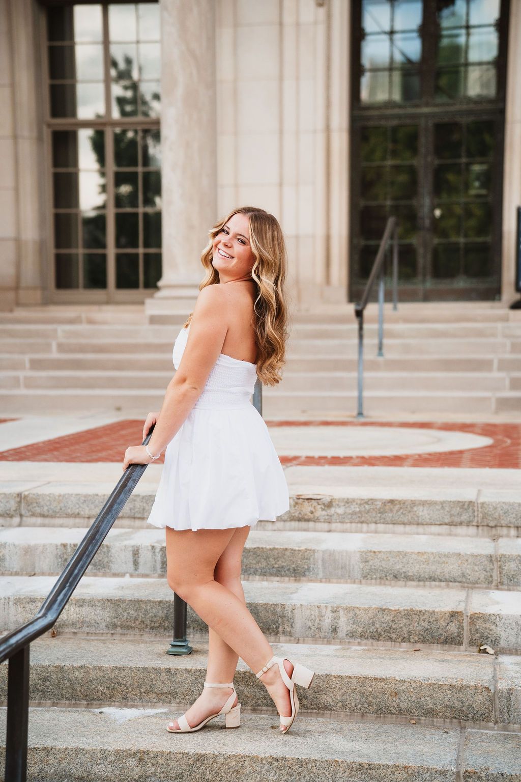 Law Quad Senior Photos in Ann Arbor, summer senior session inspiration