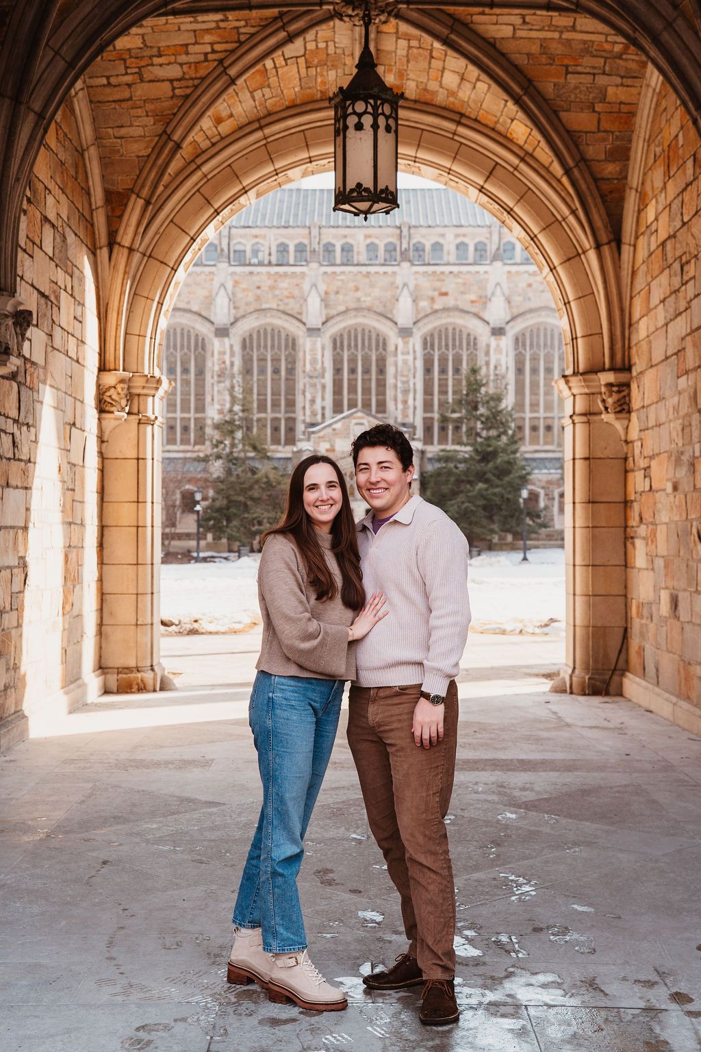 Law Quad Couples Photos, Valentines Mini sessions, Ann Arbor, Michigan. Editorial style engagement photos