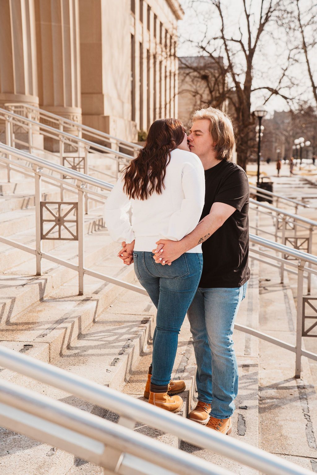 Law Quad Couples Photos, Valentines Mini sessions, Ann Arbor, Michigan. Editorial style engagement photos