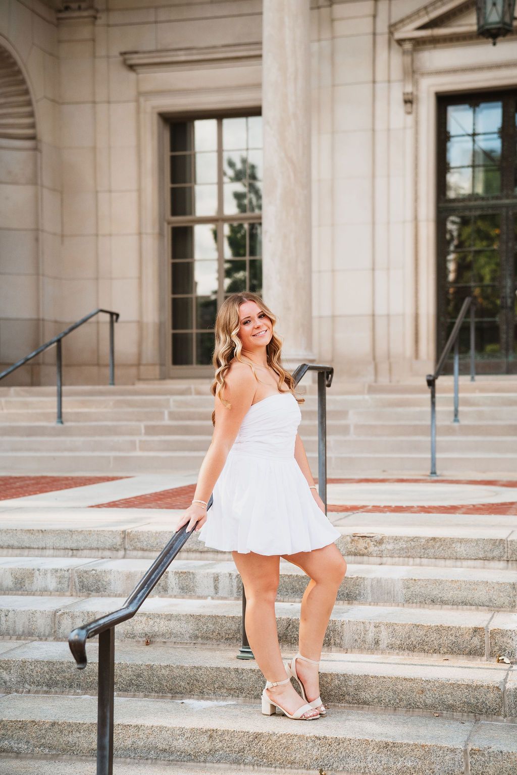 Law Quad Senior Photos in Ann Arbor, summer senior session inspiration