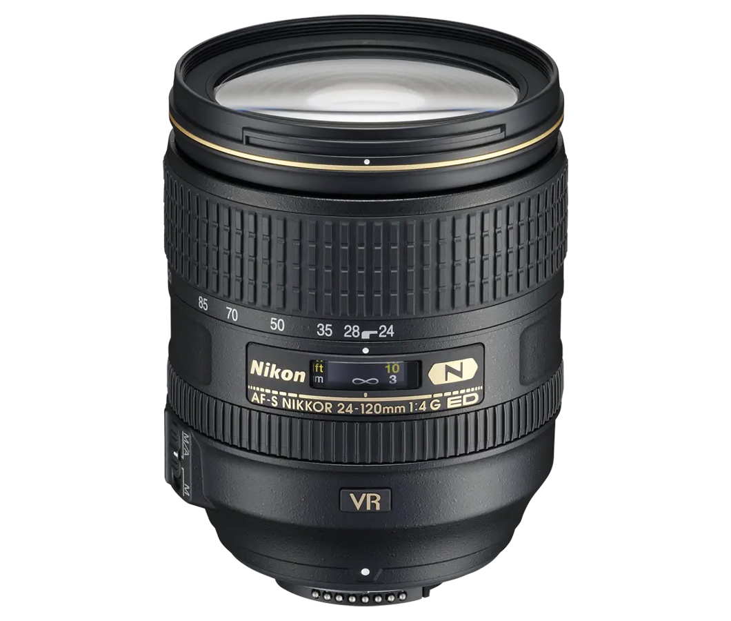 Professionelles Allrounder-Objektiv Nikon AF-S Nikkor 24-120mm f/4G ED VR für Event- und Reportagefotografie bei Lichtkapsel in Oberfranken.
