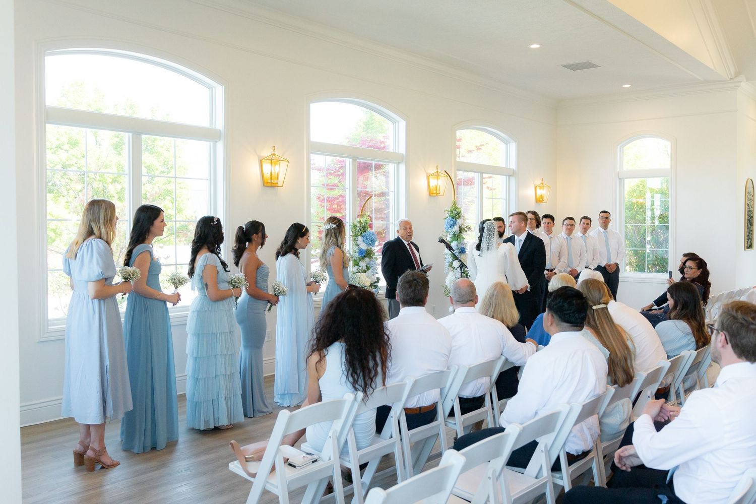 A wedding ceremony at Magnolia Event Center in South Jordan, Utah
