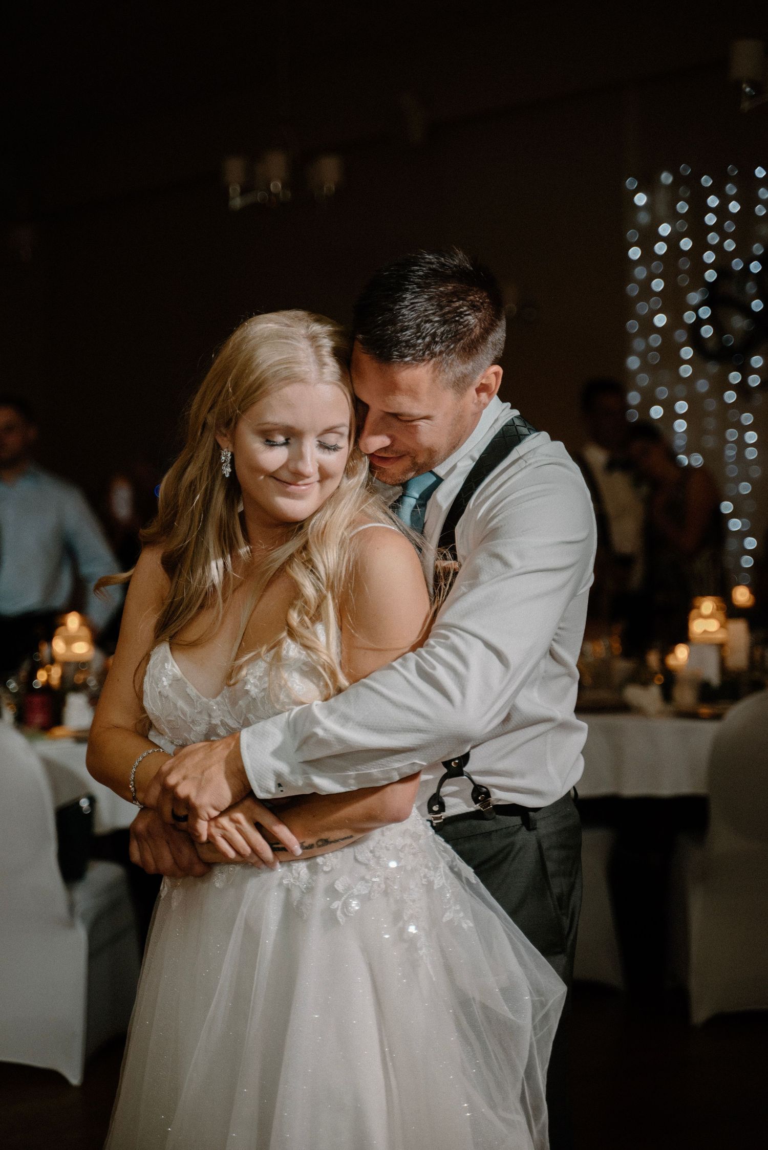First dance with bride and groom romance
