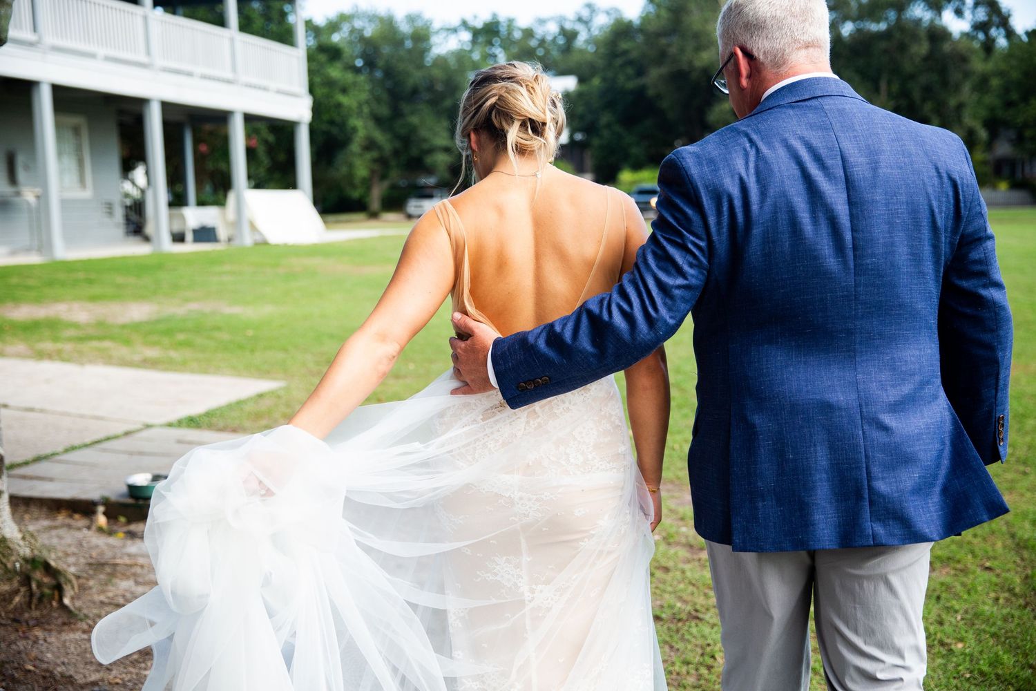 Father/Daughter first looks on the wedding day