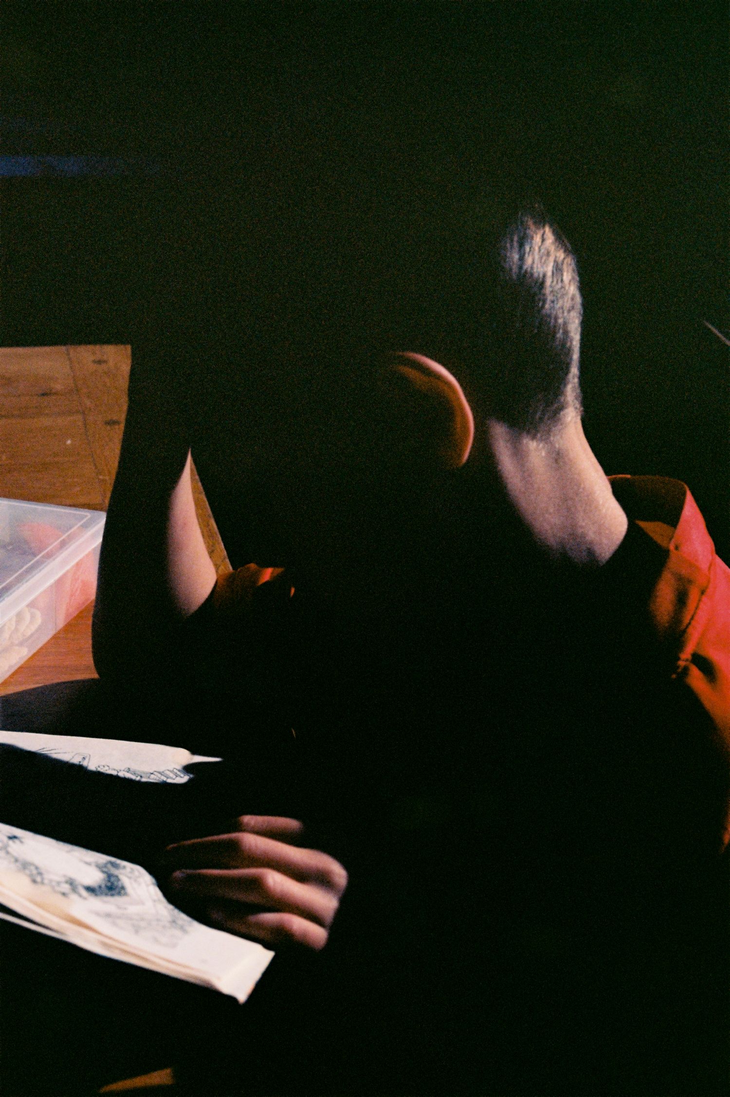 Man in shadow