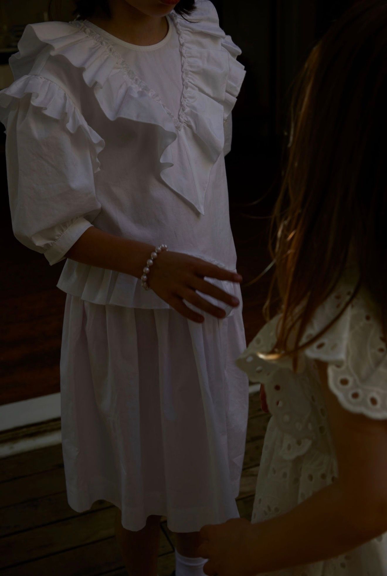 Girl in white dress