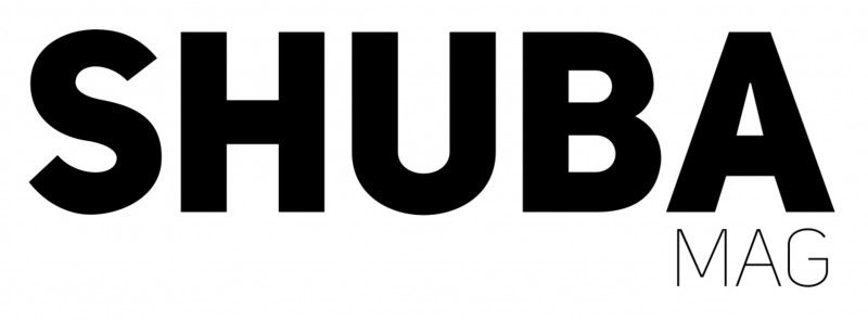 Black and white SHUBA MAG logo featuring bold uppercase text with smaller magazine abbreviation.