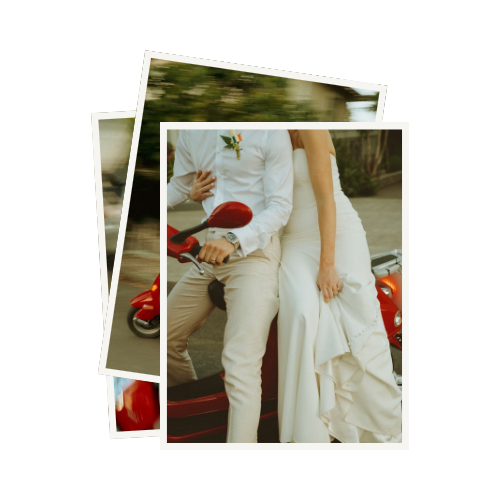 Cropped view of wedding attire showing white clothing and formal details.