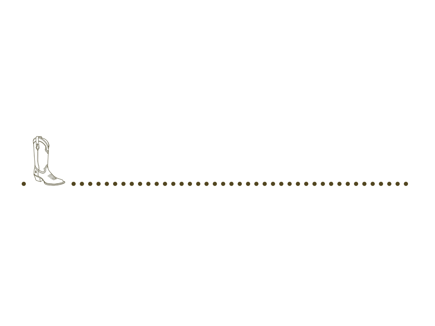 A dotted line path leads to a small icon of a shoe in the top right corner.