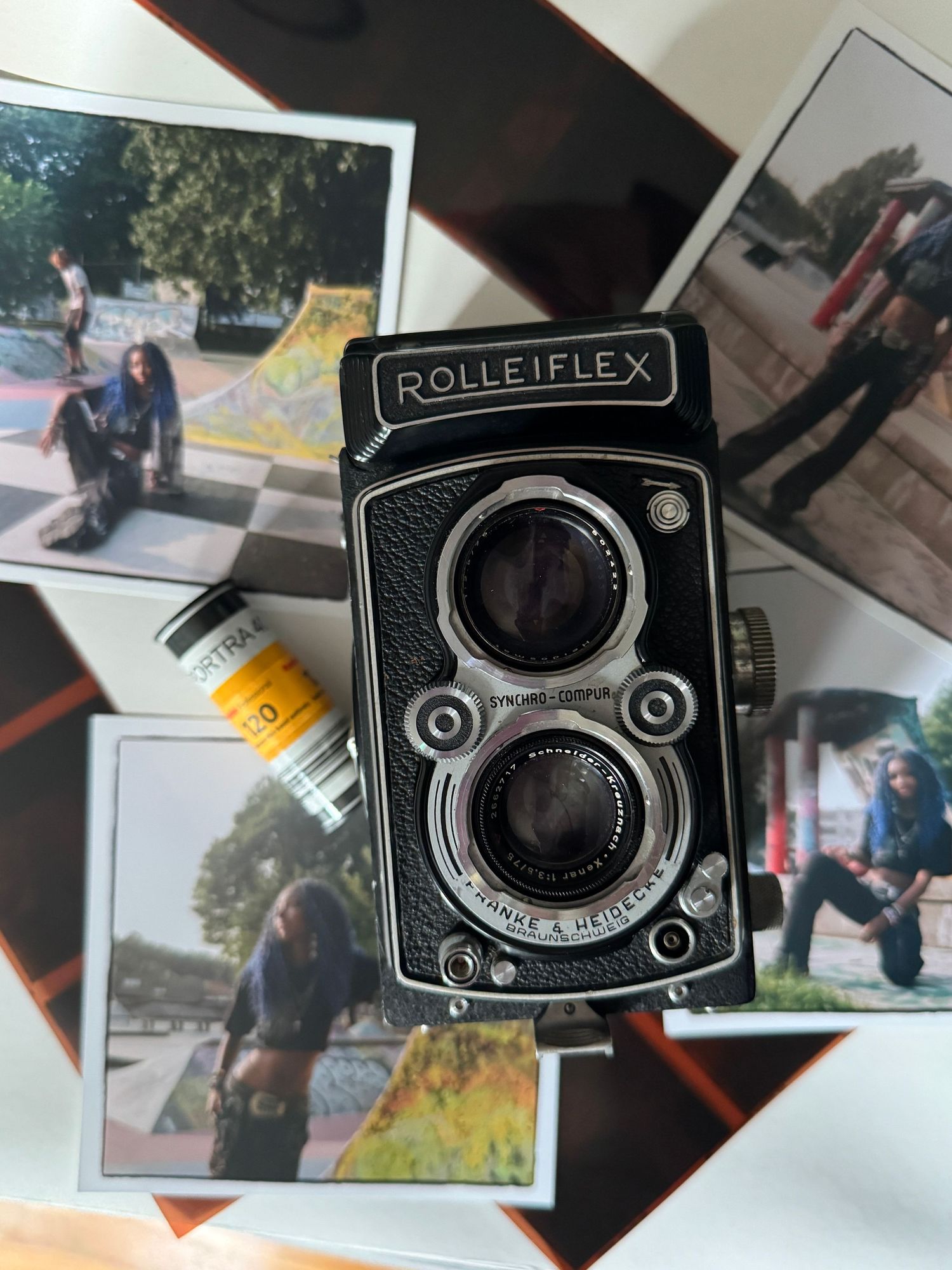 Grand Rapids MI 120mm film senior photographers Rolleiflex vintage film analog photography Michigan fine art film senior pictures creative