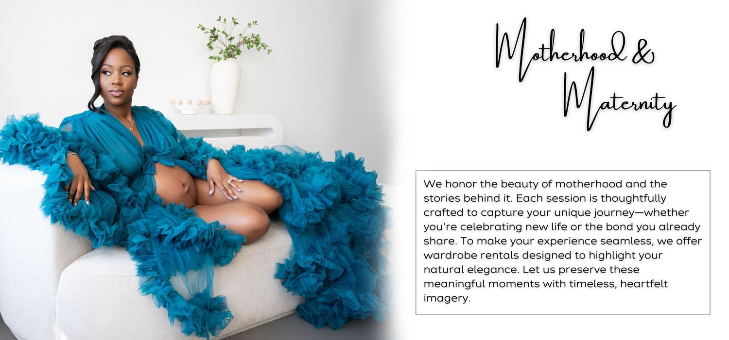 A person in a teal robe lounges on a white couch surrounded by flowing turquoise tulle fabric and floral decor.