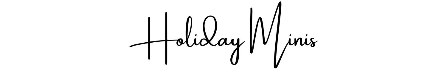 Elegant holiday menu text written in black calligraphic script against a white background.
