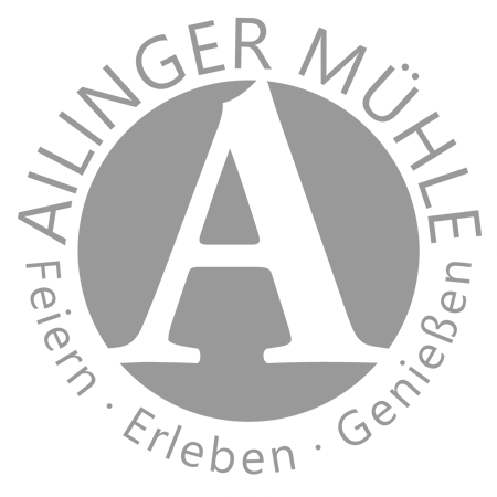 Repeating circular gray logo designs arranged in a row with text elements and similar graphical patterns.