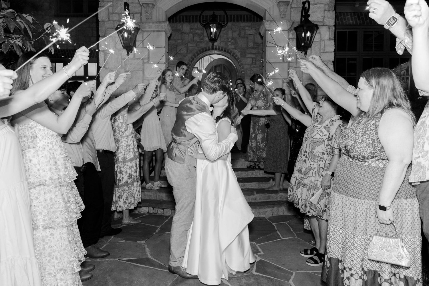 Classic indoor wedding at a downtown Austin venue captured with timeless photography style