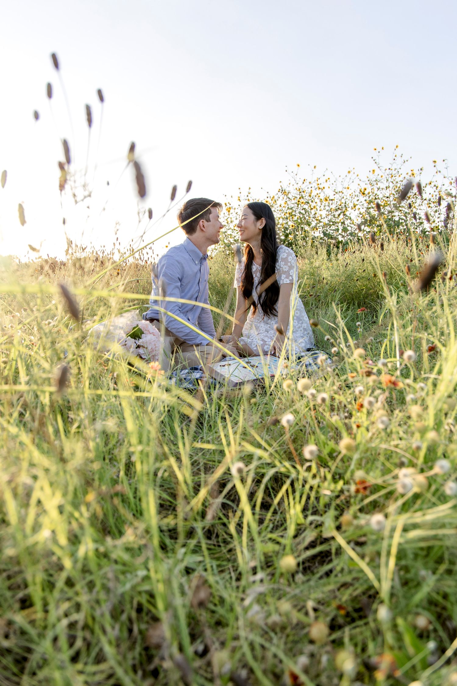 Austin engagement photographer capturing romantic golden hour portraits.