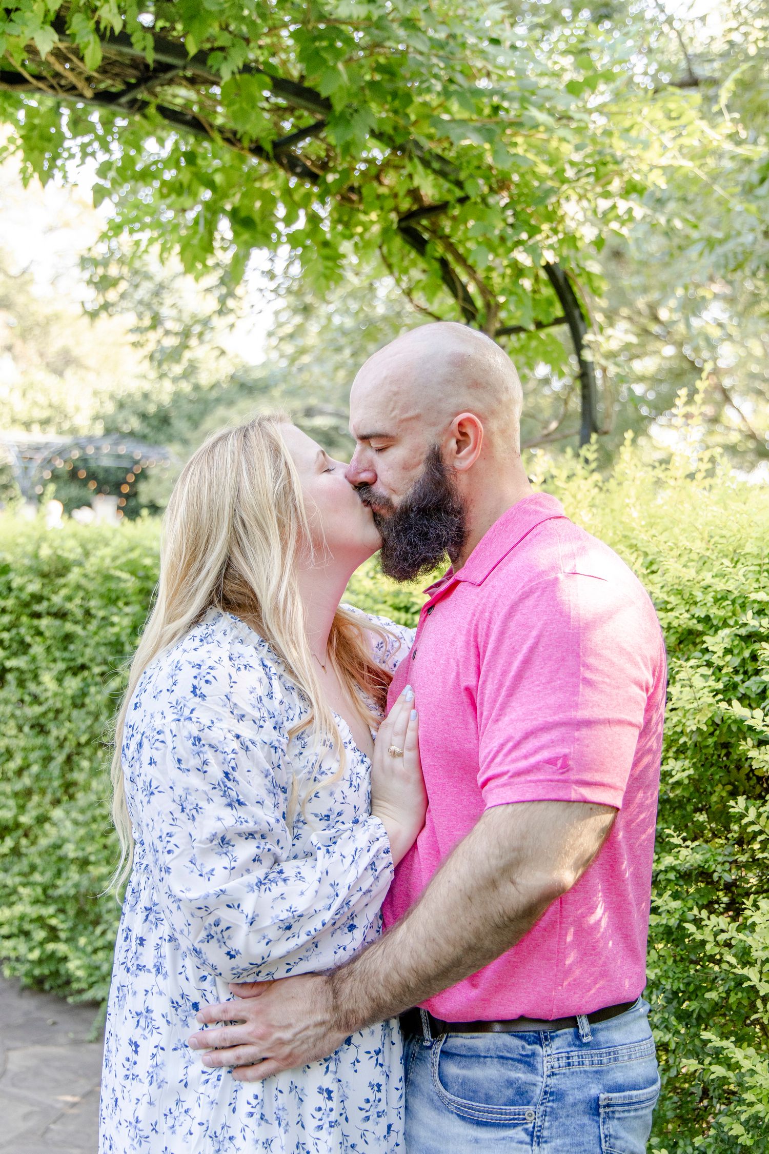 Austin engagement photographer capturing candid romantic moments