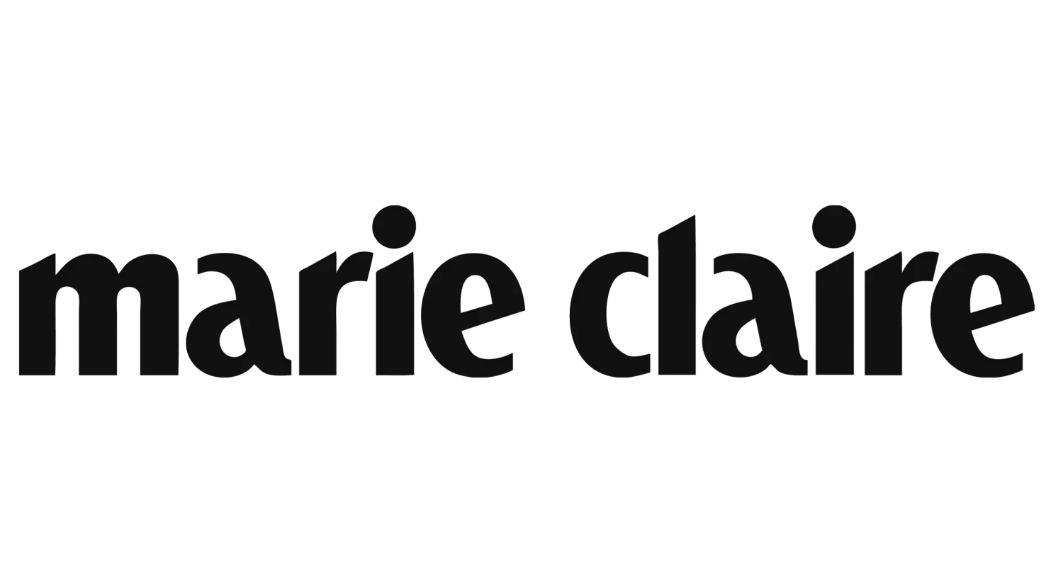 Marie Claire magazine logo in black text.