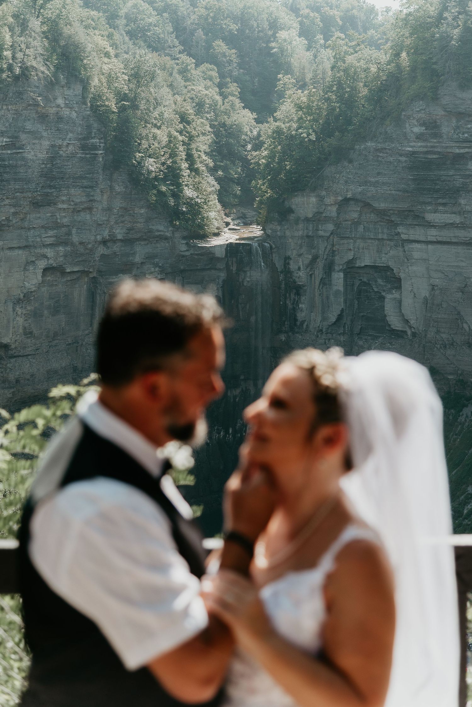 Finger Lakes couple overlooking Taughannock Waterfall
Taughannock Falls State Park
Trumansburg NY
Ithaca NY wedding venue