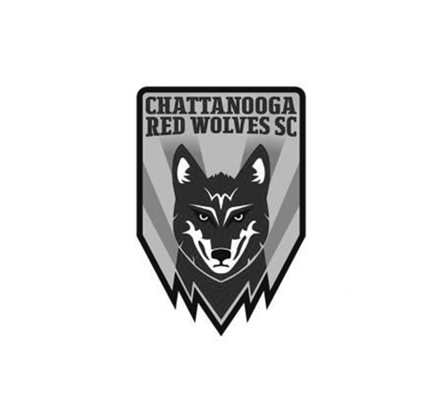 Collection of sports team logos featuring wolf mascots in black and gray.
