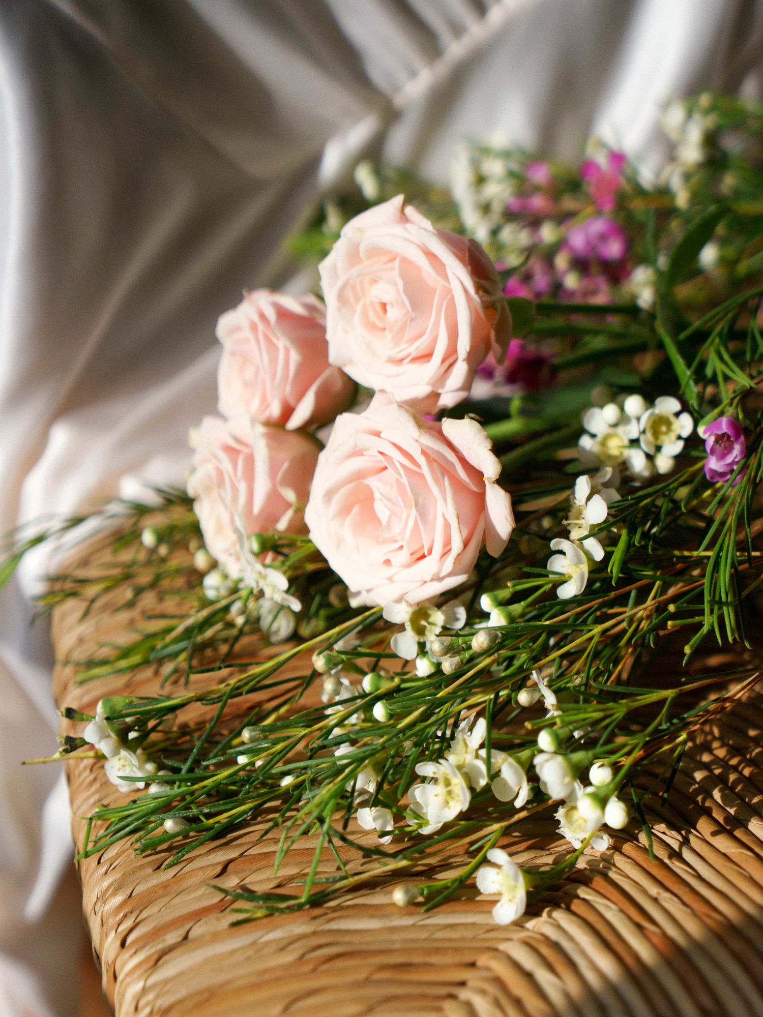 preparativi sposa dettaglio bouquet a Ziano Piacentino