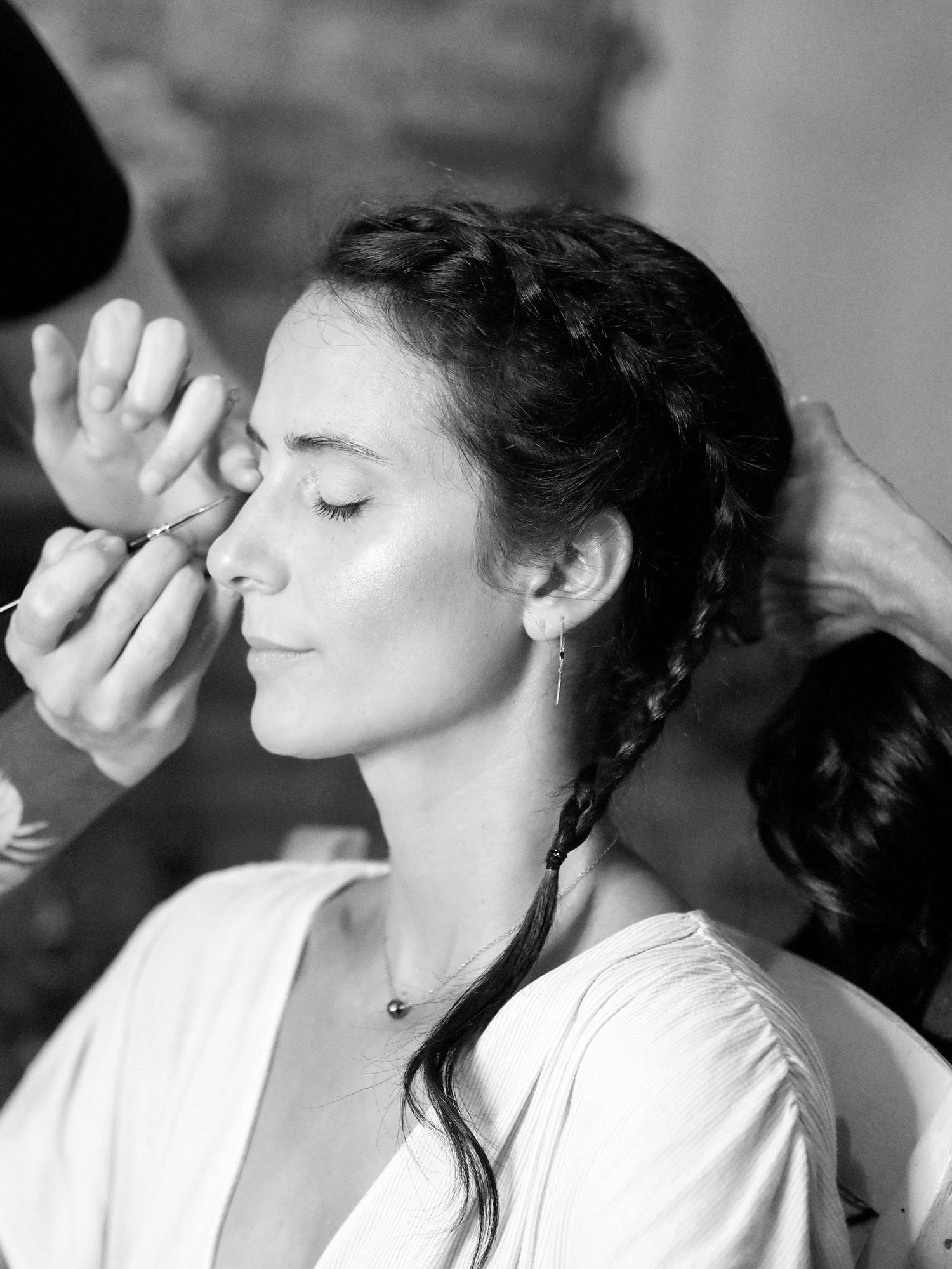 reportage di nozze di Stefania Bosso in provincia di Piacenza durante la preparazione sposa, bianco e nero artistico