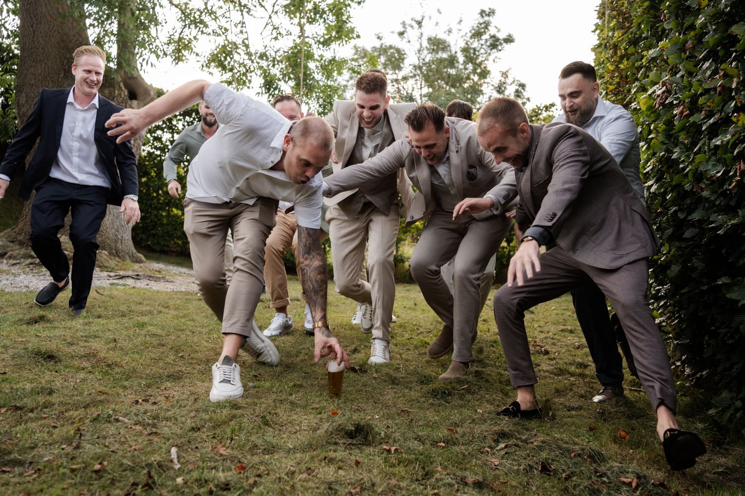 groepsfoto met de mannen