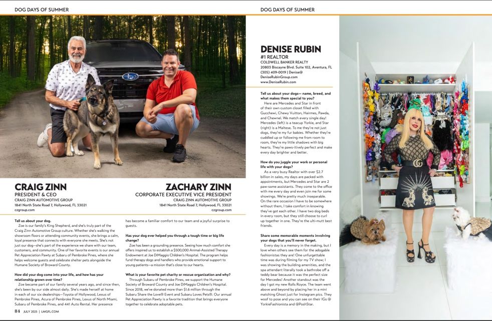 Magazine layout showing people with prosthetic limbs and medical devices in various everyday activities and scenarios.