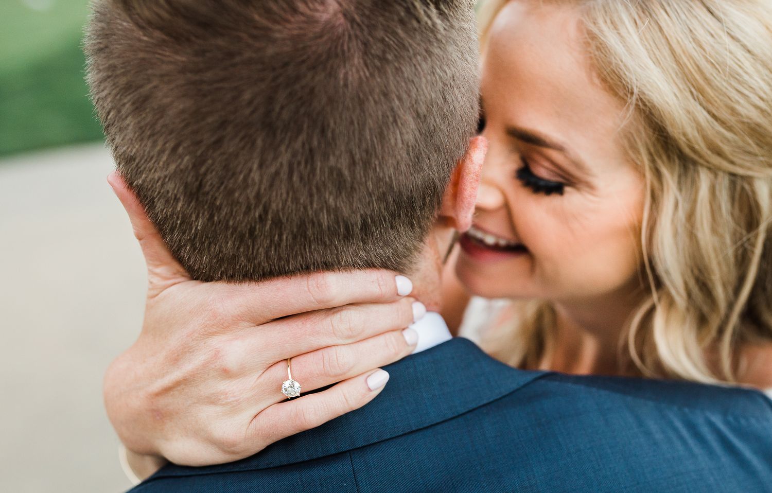 Intimate wedding portraits showing tender embraces and genuine emotions.