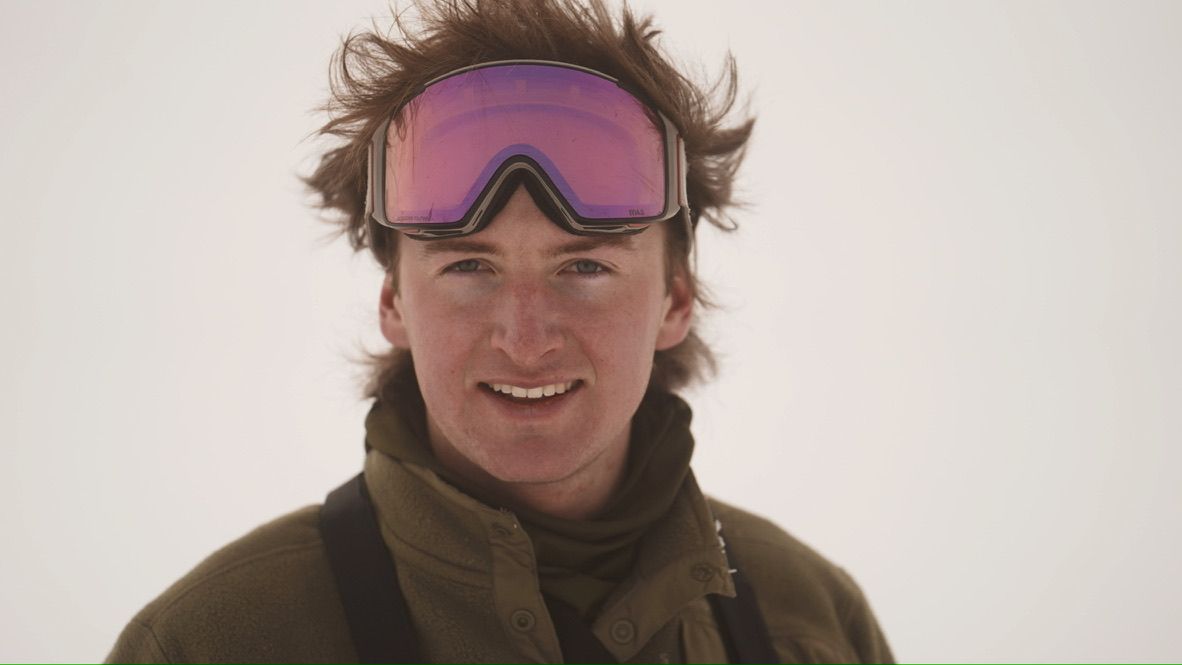 Xander Hawes in the backcountry