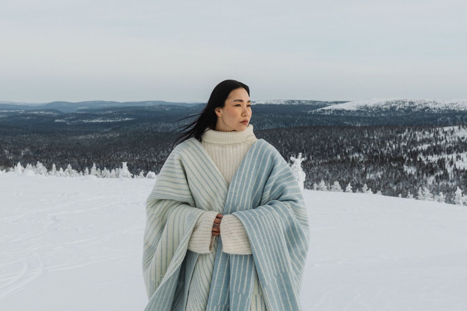 Model on Kaunispää Fell in Saariselkä