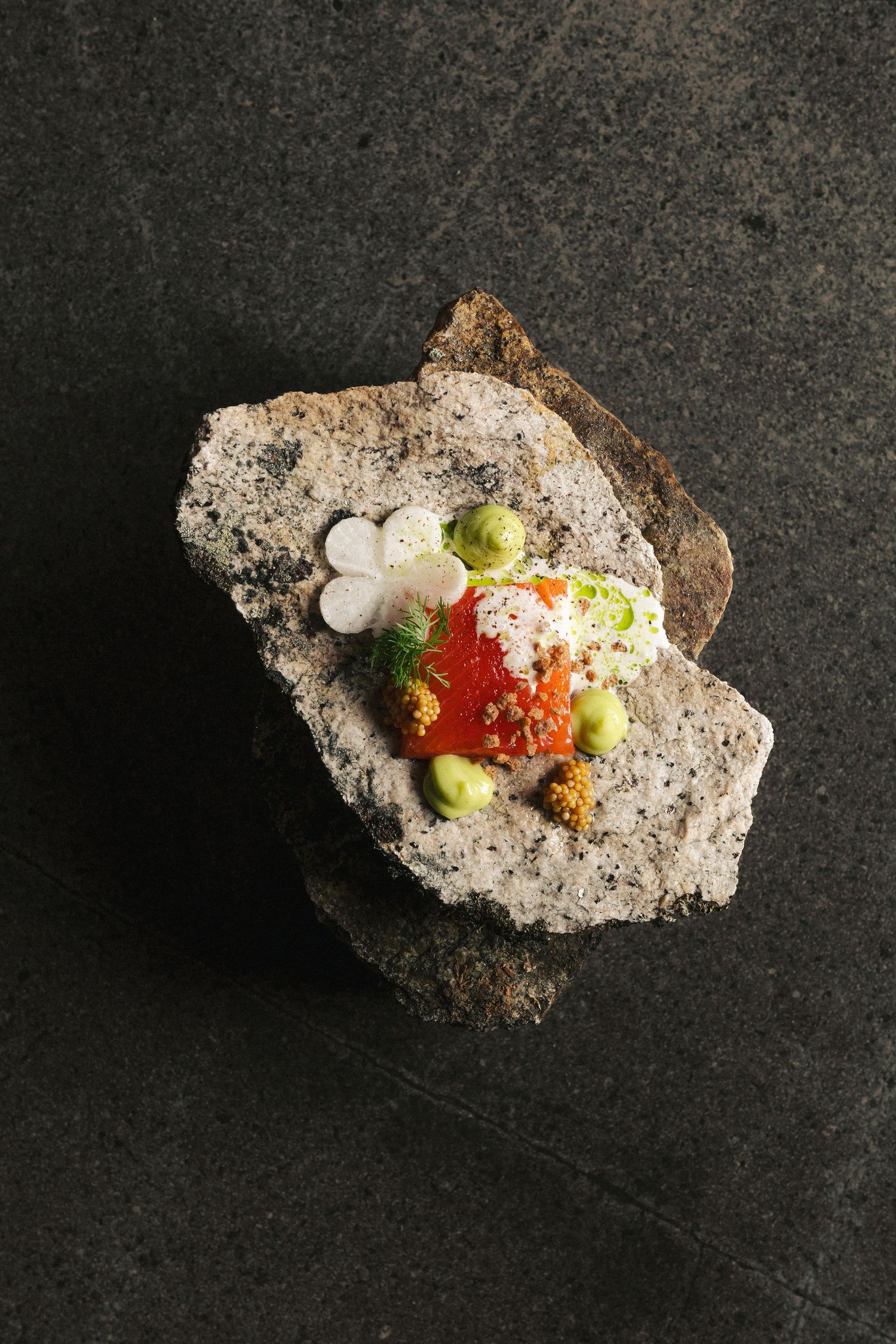 Galdu Hotel food photography. Scandinavian minimal dish.