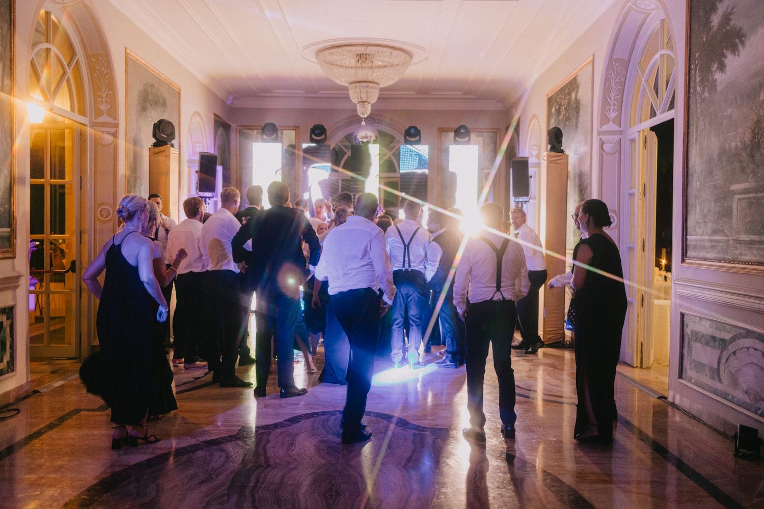 Wedding party at Villa Miani