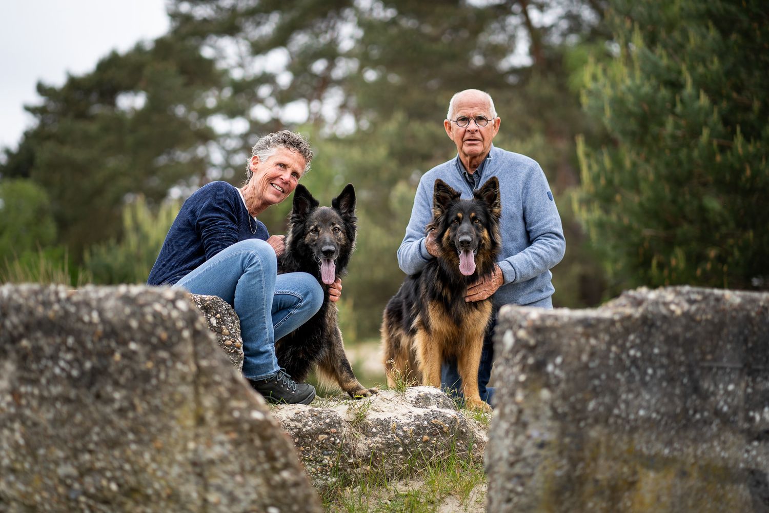 Oudduitse herders Raffie & Moki