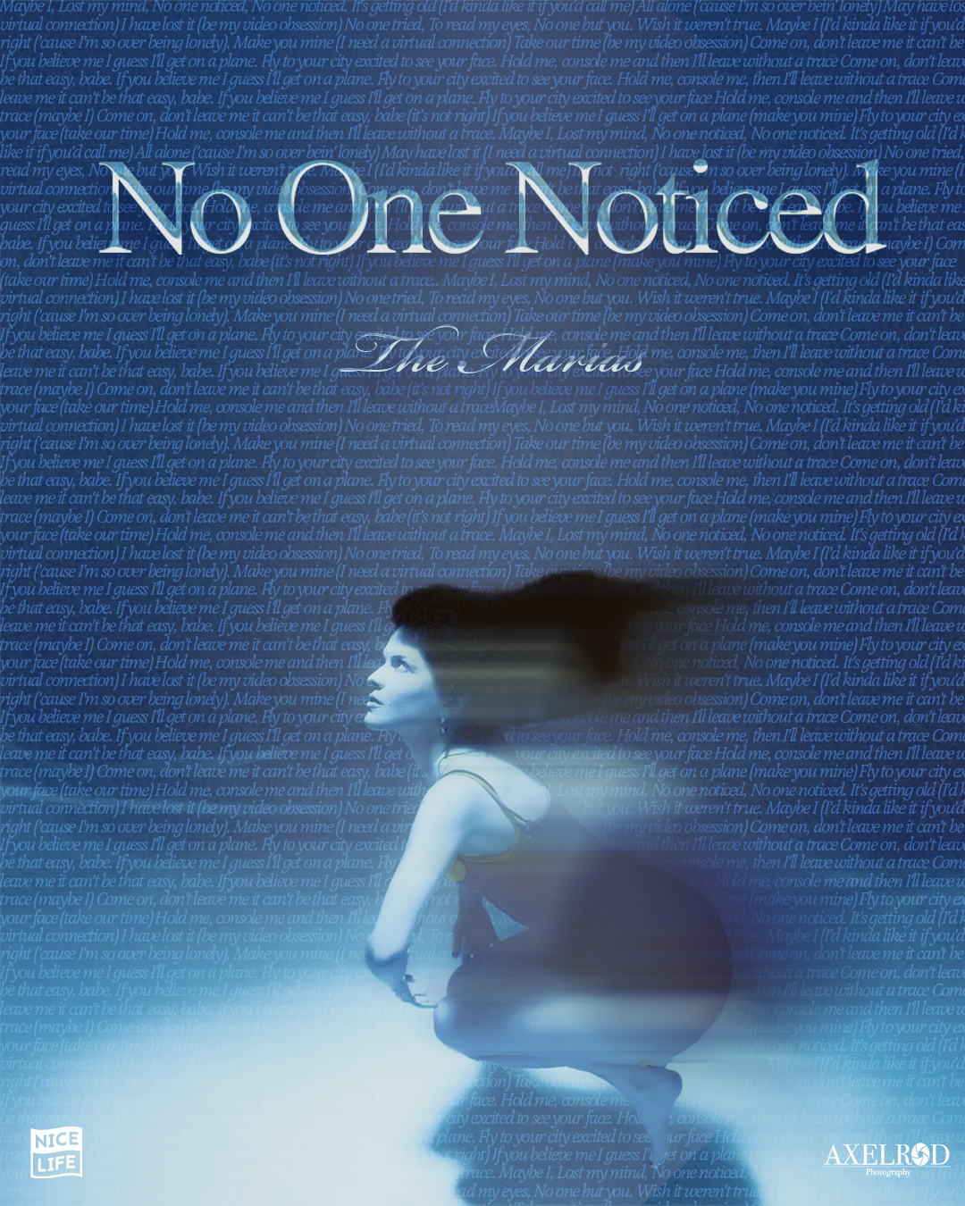 The Marias No one noticed graphic poster