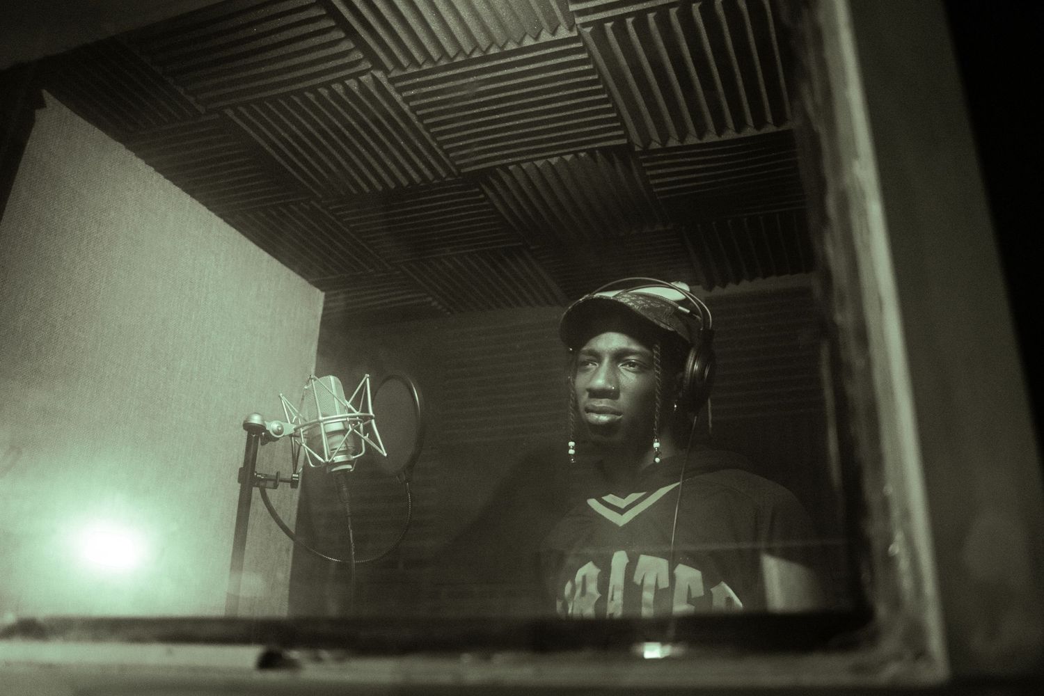 music studio recording session