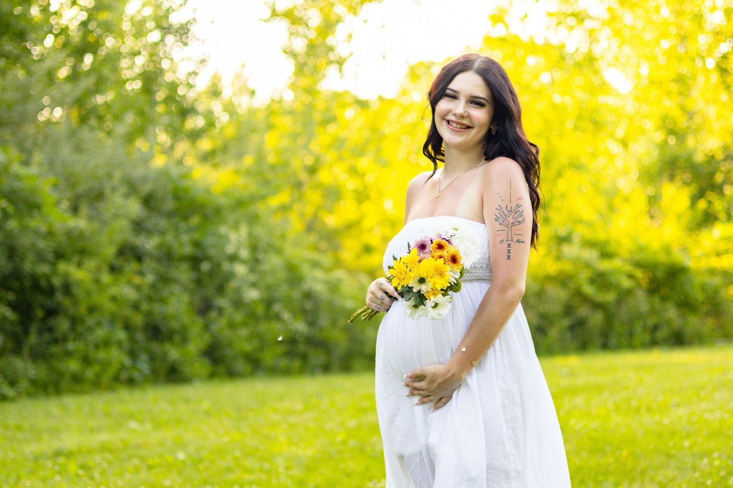 Madeline and Dsean maternity session photography portraits couples grey skies collective albums