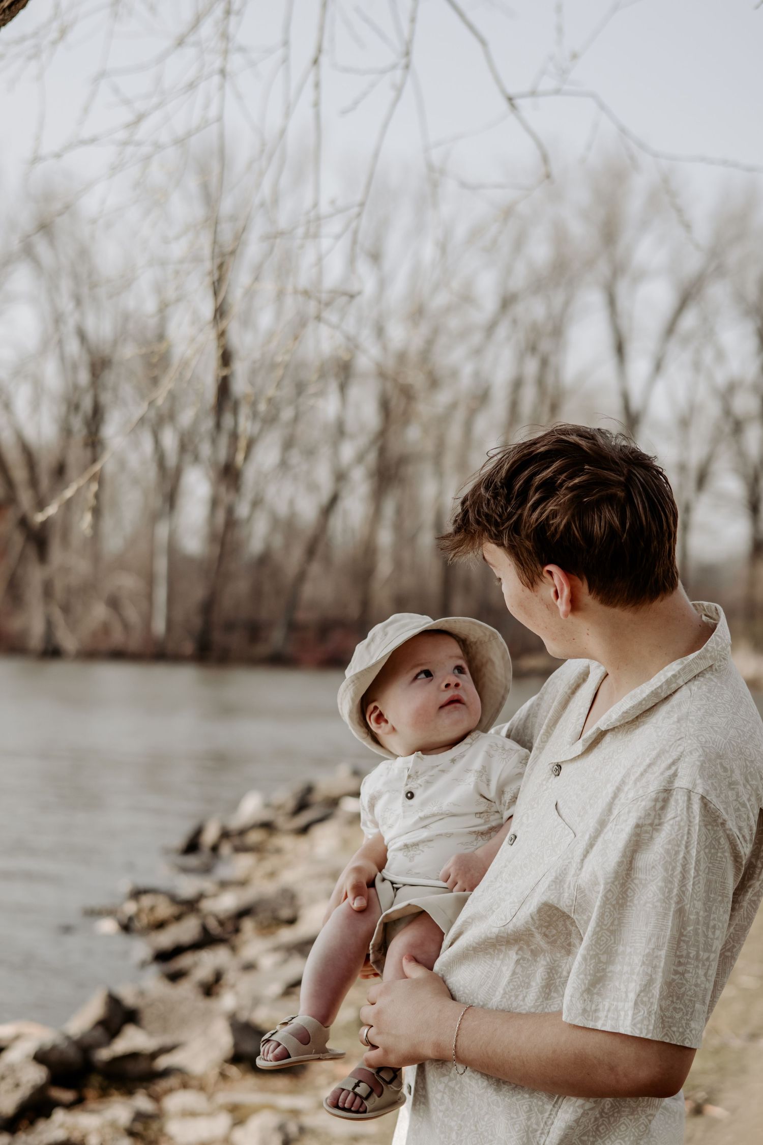 owner Julianna amado and her son Adrian Grey family sessions grey skies collective with fiancé Aiden