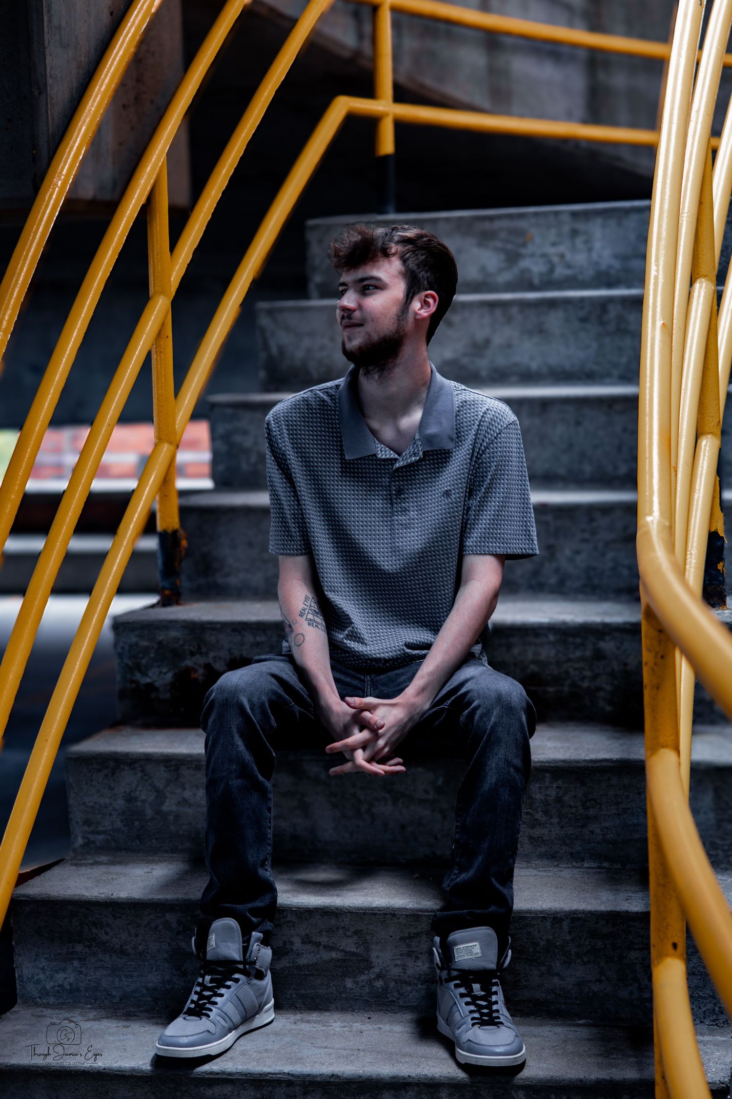 Trayton Adams session albums portraits grungy cinematic by greyskiescollective male portraits car park