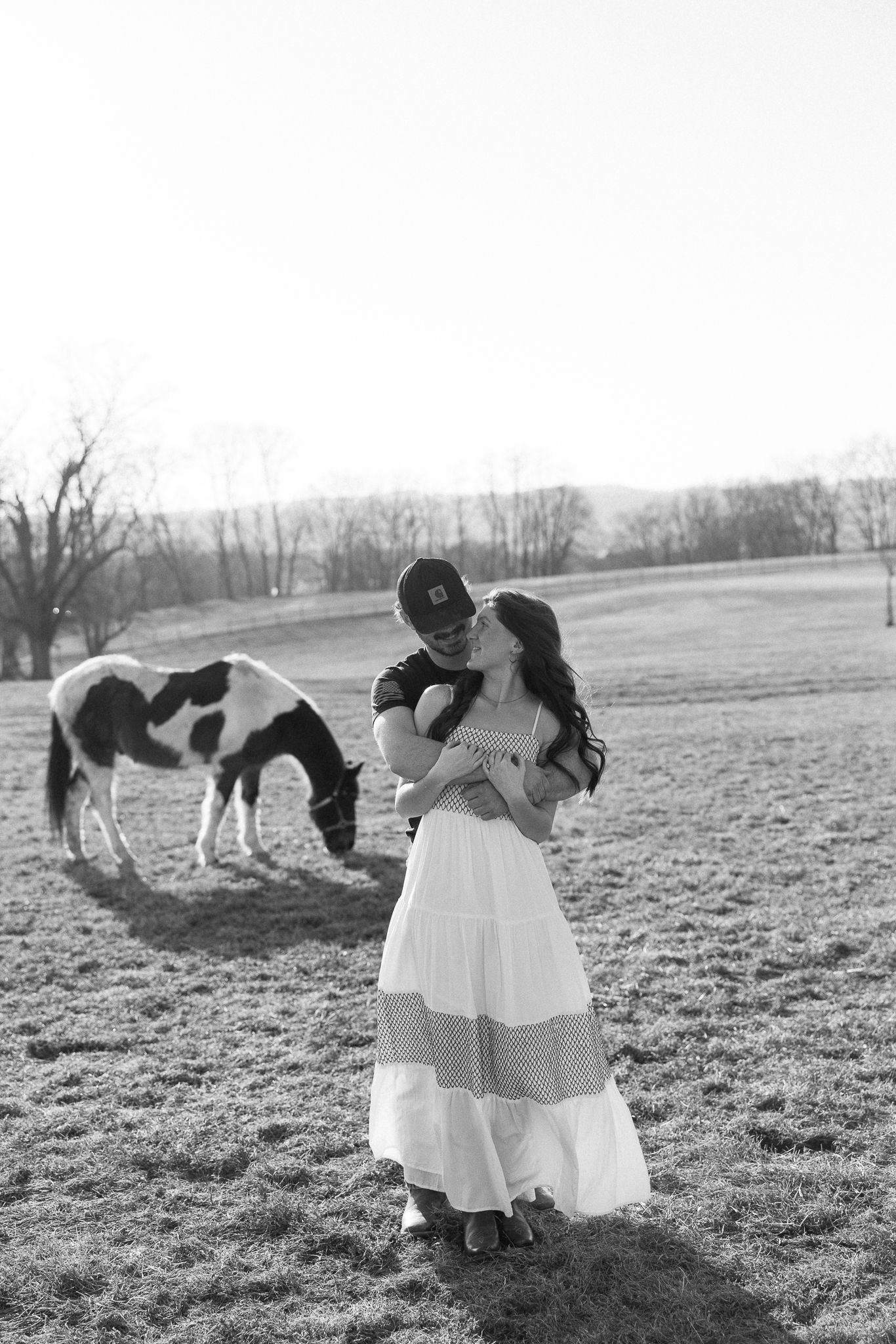 Lancaster County Engagement Photos Field
