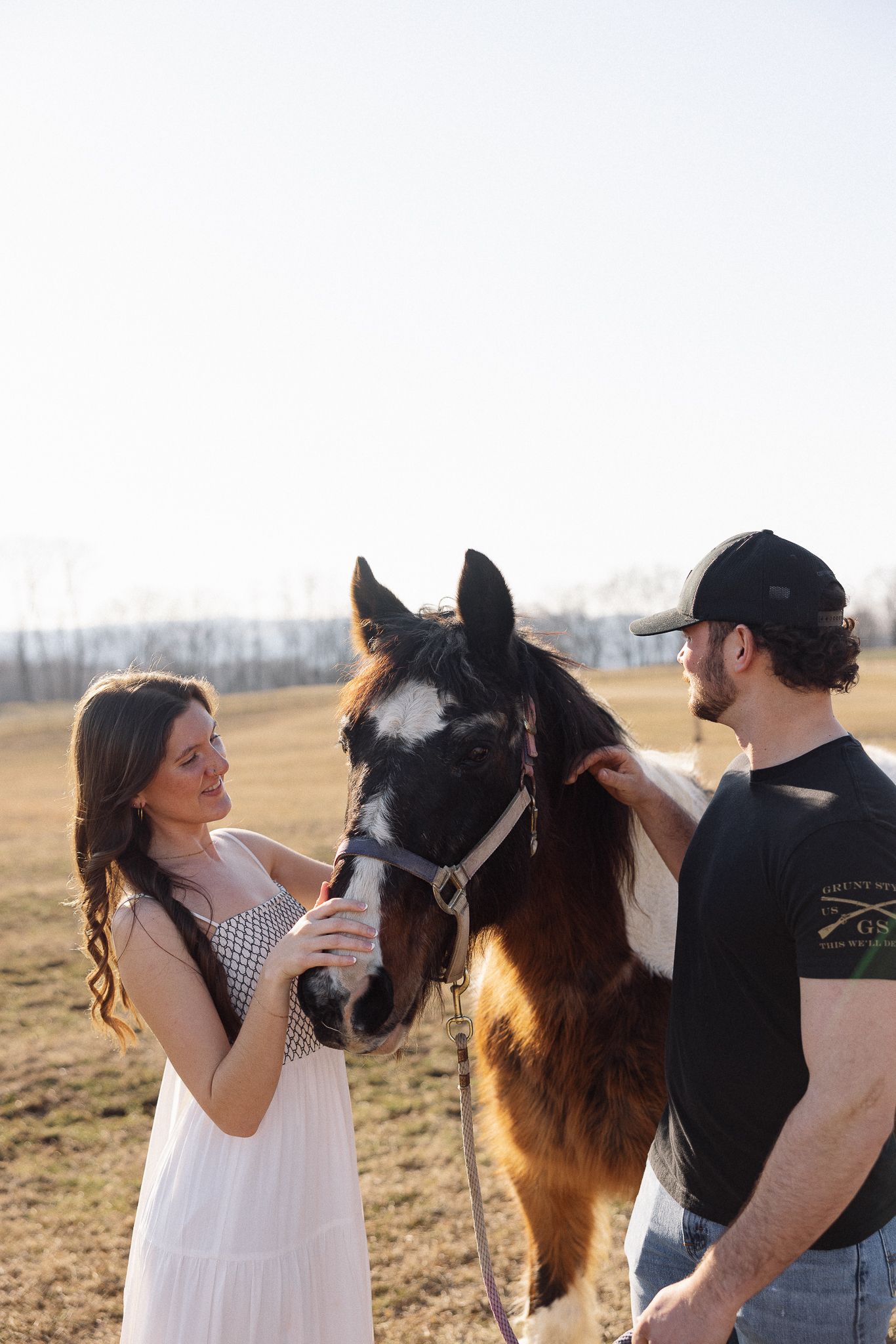 Lancaster County Engagement Photos Field