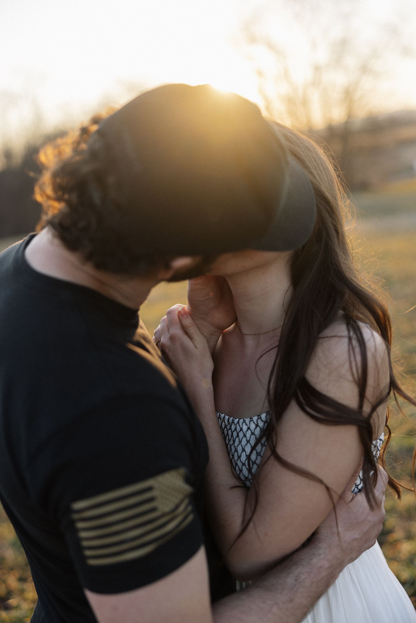 Lancaster County Engagement Photos Field